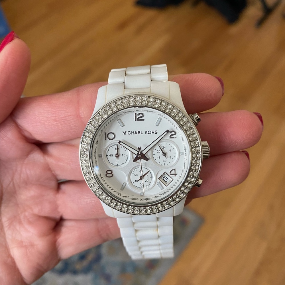 Michael Kors White Ceramic Watch